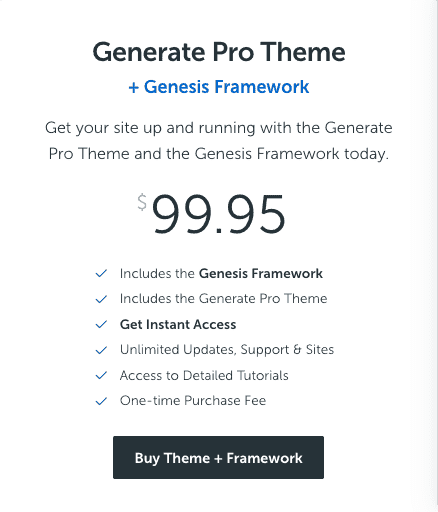 generate pro theme generate pro theme
