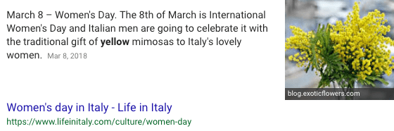 what is the flower for international women's day