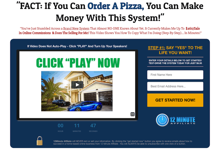 is 12 minute affiliate legit